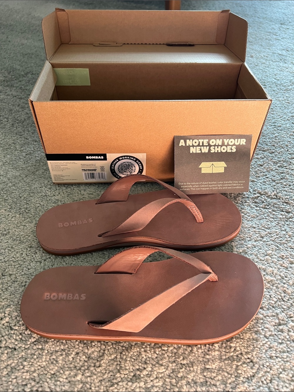 Bombas Sunrise Nubuck Flip Flop - pink - Picture 5 of 6